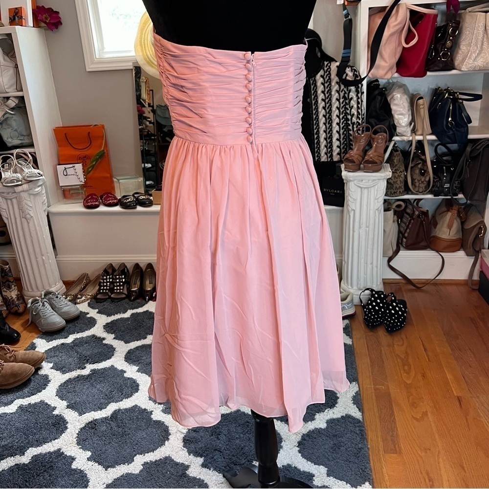 ALFRED ANGELO Loves First Blush Strapless Gown Pink Evening/Prom/Wedding Dress - Picture 6 of 10